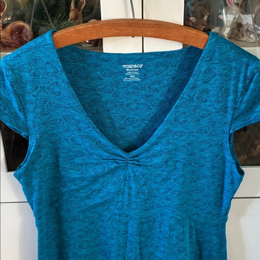Toad&Co sz M Short Sleeve Dress euc - Picture 2 of 5